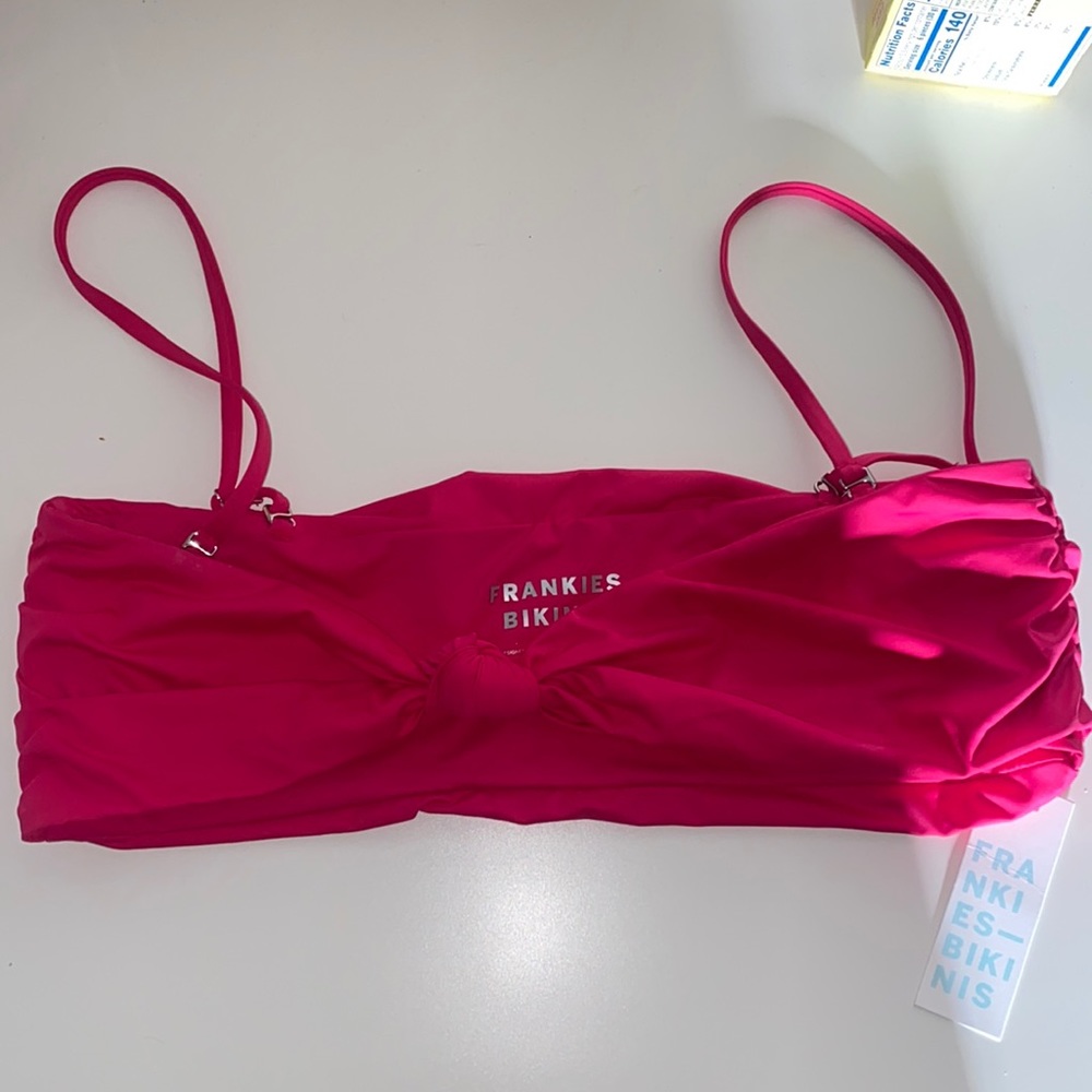 Frankie’s Bikini’s Bandeau Top NWT - Picture 2 of 2